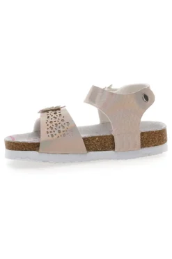 Sandali beige con fiori PITT KIDS 14330