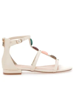 Sandali Beige con Pietre Colorate MON DIEU 695