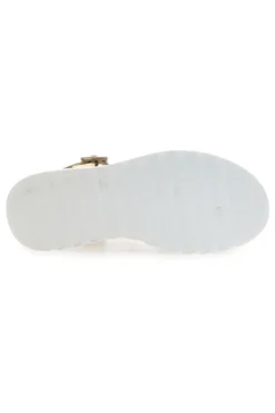 Sandali Beige e Platino Con Platform di 5,5 Cm Energy 492