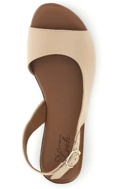 Sandali beige in pelle con cinturino Pittarello look 225110