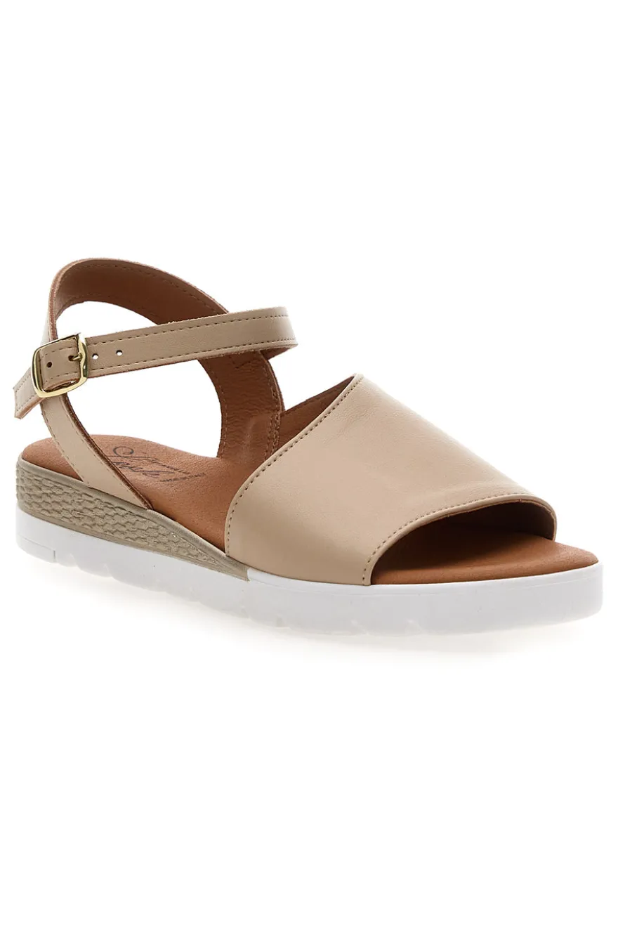Sandali beige Made in Italy Pittarello look 30816