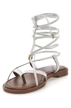 Sandali bianchi alla schiava in pelle Pittarello Sun TIMA670