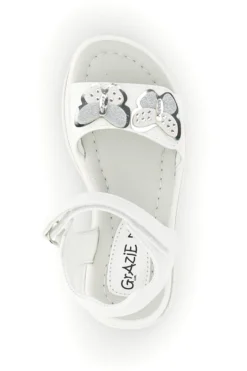 Sandali Bianchi con Applicazione Cuore Grazie girl 218593