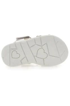 Sandali Bianchi Con Applicazioni Floreali Pitt Kids 392413