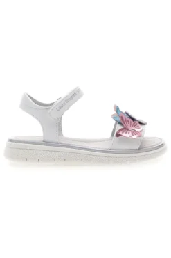 Sandali Bianchi con Applique Colorate e Velcro LAURA BIAGIOTTI 96139491
