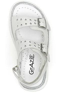 Sandali bianchi con borchie GRAZIE GIRL 229376