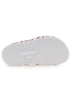 Sandali bianchi con cuori e fiore glitterato PITTARELLO BIO 257A740SR