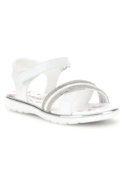 Sandali bianchi con dettagli brillanti davanti Grazie girl 15103