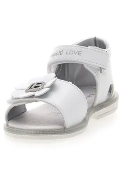 Sandali bianchi con fiocco decorativo e velcro LAURA BIAGIOTTI 96319492