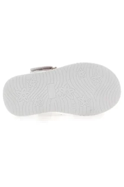 Sandali bianchi con fiocco glitter Pitt Kids 39G2521S