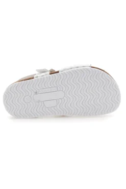 Sandali bianchi con fiore e stampa pois Pittarello Bio 257A084SR
