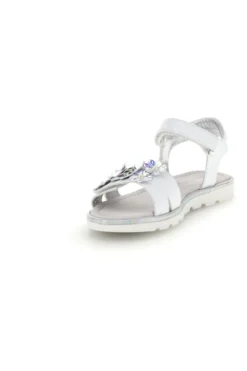 Sandali bianchi con fiori decorativi iridescenti Laura Biagiotti L9882C9702