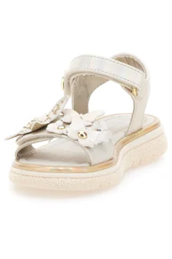 Sandali bianchi con fiori e strappo Laura Biagiotti 96129493