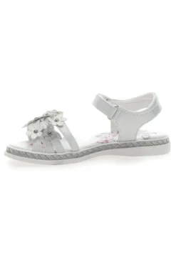 Sandali Bianchi con Fiori Grazie Girl 14339