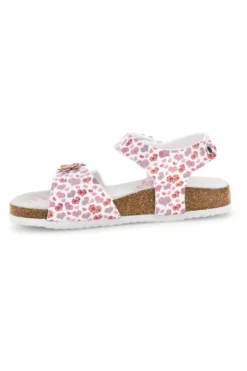 Sandali Bianchi con Stampa Cuori Pitt kids 14609