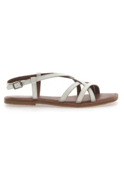 Sandali Bianchi con Tomaia Incrociata PITTARELLO SUN A99361102