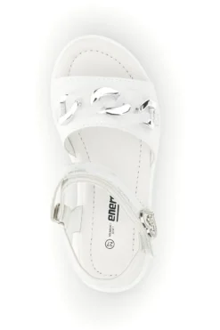 Sandali Bianchi e Argento con Applicazioni Energy E534