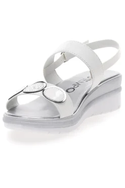 Sandali Bianchi e Argento con Platform Mio Tempo 2482
