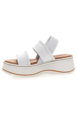 Sandali Bianchi in Pelle con Platform e Elastico Posteriore PITTARELLO 54874