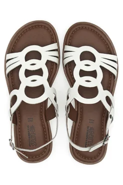 Sandali Bianchi In Vera Pelle Pittarello Sun A6440102