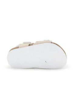 Sandali bianchi iridescenti con fiori Pitt kids 14330
