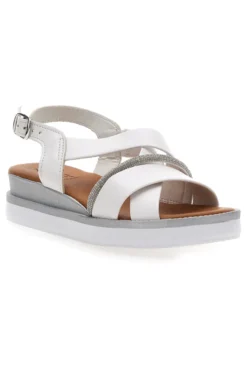 Sandali bianchi Made in Italy Pittarello look B82923