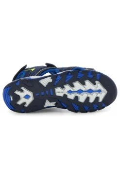 Sandali blu con dettagli a contrasto e chiusura a strappo Pitt kids 15115