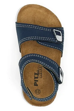 Sandali blu con doppia fascia e fibbia regolabile Pitt Kids 14128