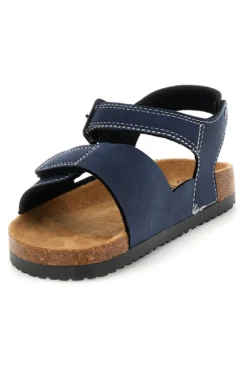 Sandali blu con doppio strappo Pitt kids 14604