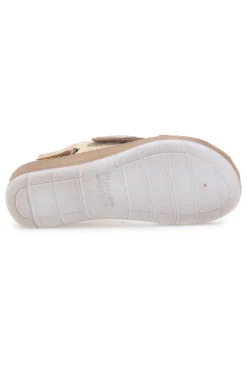 Sandali Blu con Fascia a Velcro e Sottopiede in Pelle INBLU 61 FC