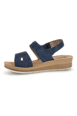 Sandali blu con plantare anatomico Inblu 66 FC