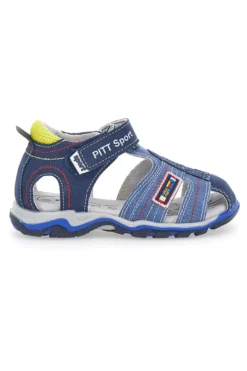 Sandali Blu con Punta Chiusa e Velcro Pitt Kids 14303