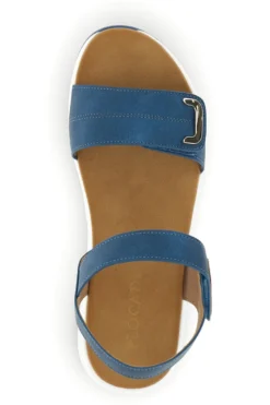 Sandali blu con strappi in velcro suola comfort Plocadi Bza242387a
