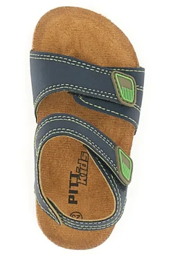 Sandali Blu Con Strappi In Velcro Pitt Kids 14431