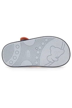 Sandali Blu e Arancione con Orsetto e Macchinina in Tessuto Pitt Kids 2635
