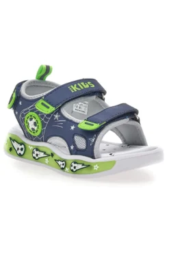 Sandali blu e verdi con strappi Pitt kids 11261