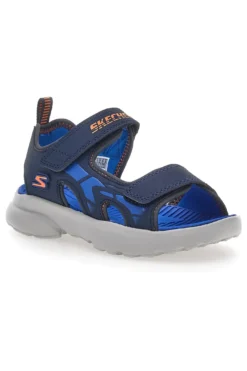 Sandali Blu In Tessuto Skechers Razor Splash Aqua Buddies
