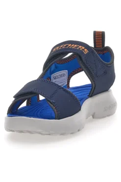 Sandali Blu In Tessuto Skechers Razor Splash Aqua Buddies