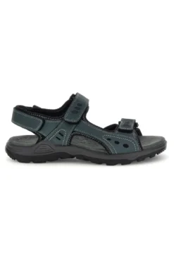 Sandali blu in vera pelle con chiusura a strappo Fly dynamic FD11
