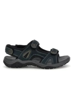 Sandali blu in vera pelle con chiusura a strappo Fly dynamic FD07