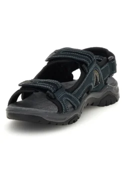 Sandali blu in vera pelle con chiusura a strappo Fly dynamic FD07