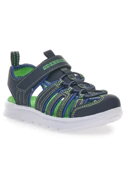 Sandali blu sportivi con chiusura a strappo Skechers C-Flex Sandal 2 Heart Blast