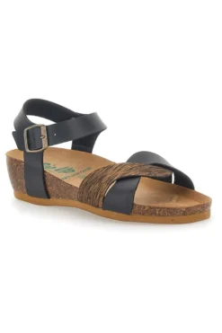 Sandali con Cinturino Neri Bio Up 22711