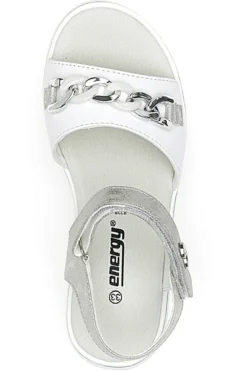 Sandali con dettaglio e cuore bianchi ENERGY E532