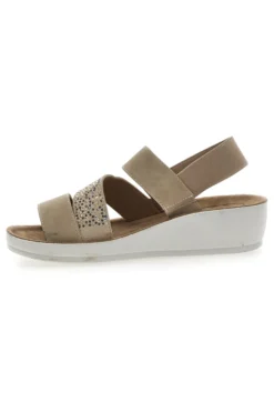 Sandali con Elastico Beige Eco Bio J532404