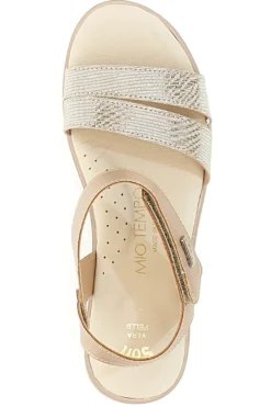 Sandali con Platform Gold Mio Tempo 543139
