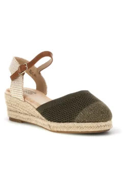 Sandali espadrillas Verdi con zeppa in corda Pittarello Sun Bl4