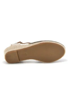 Sandali espadrillas Verdi con zeppa in corda Pittarello Sun Bl4