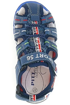 Sandali Fisherman Blu Con Strappo In Velcro Pitt Kids 14116