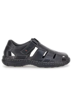 Sandali Fisherman Neri Con Strappo Altemberg 2401